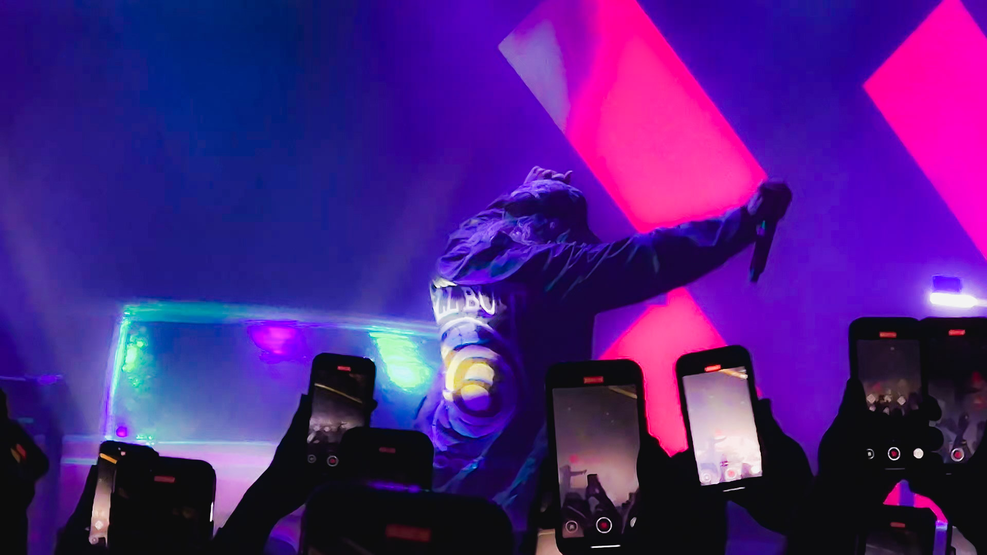Pouya performing at The Van Buren in Phoenix in 2025